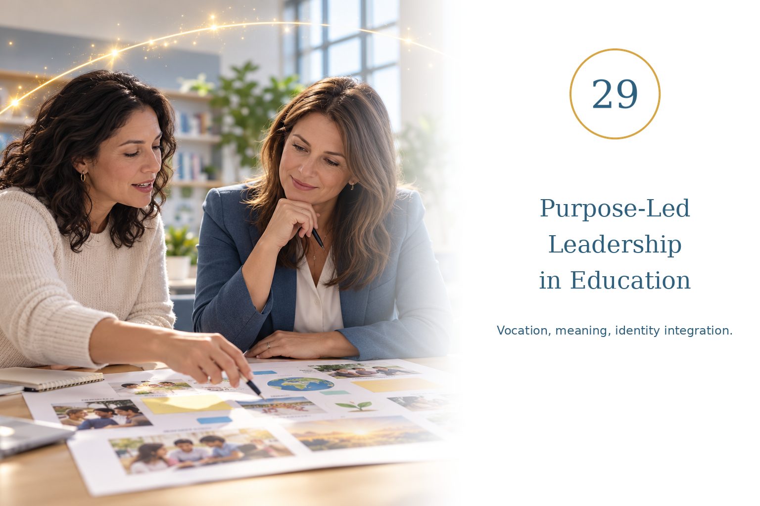Purpose-Led Leadership in Education — Vocation, meaning, identity integration.
