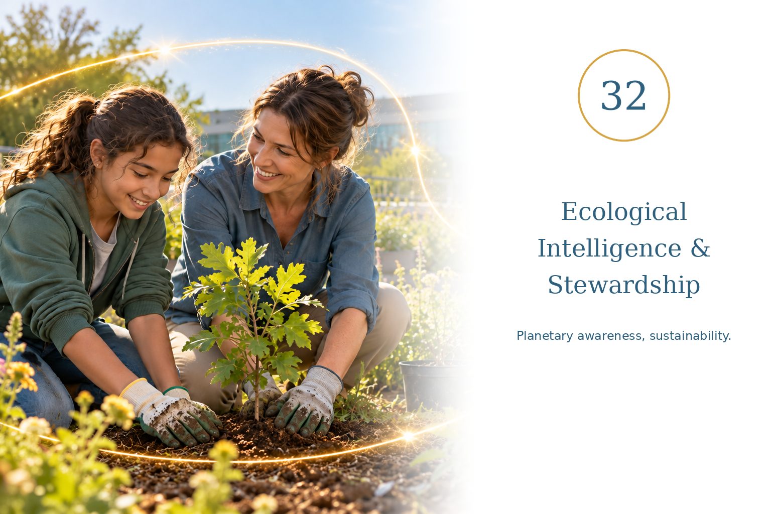 Ecological Intelligence and Stewardship — Planetary awareness, sustainability.