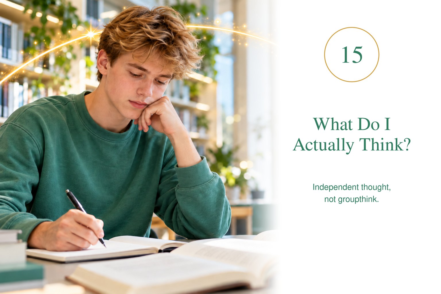 What Do I Actually Think? — independent thought, not groupthink.