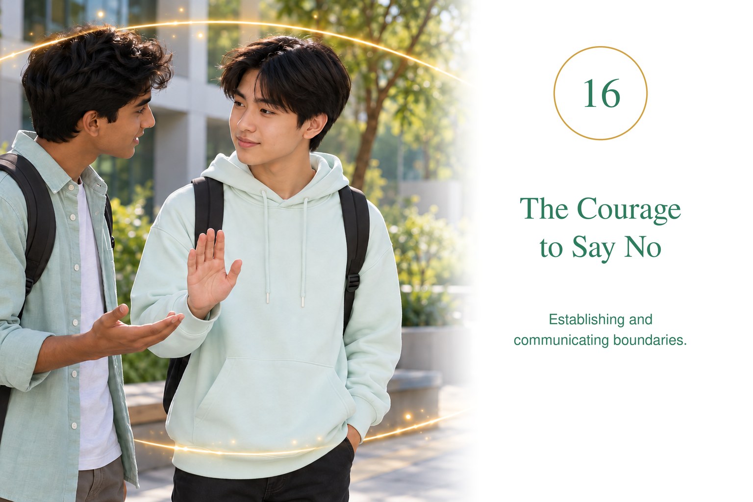 The Courage to Say No — establishing and communicating boundaries.