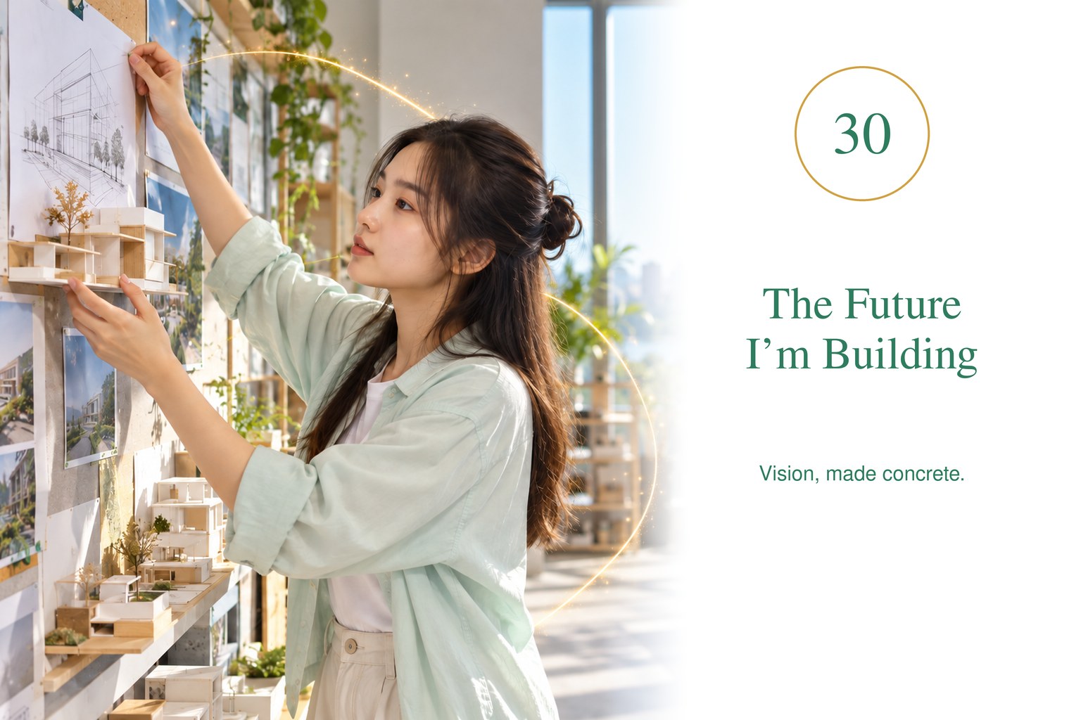 The Future I'm Building — Vision, made concrete.