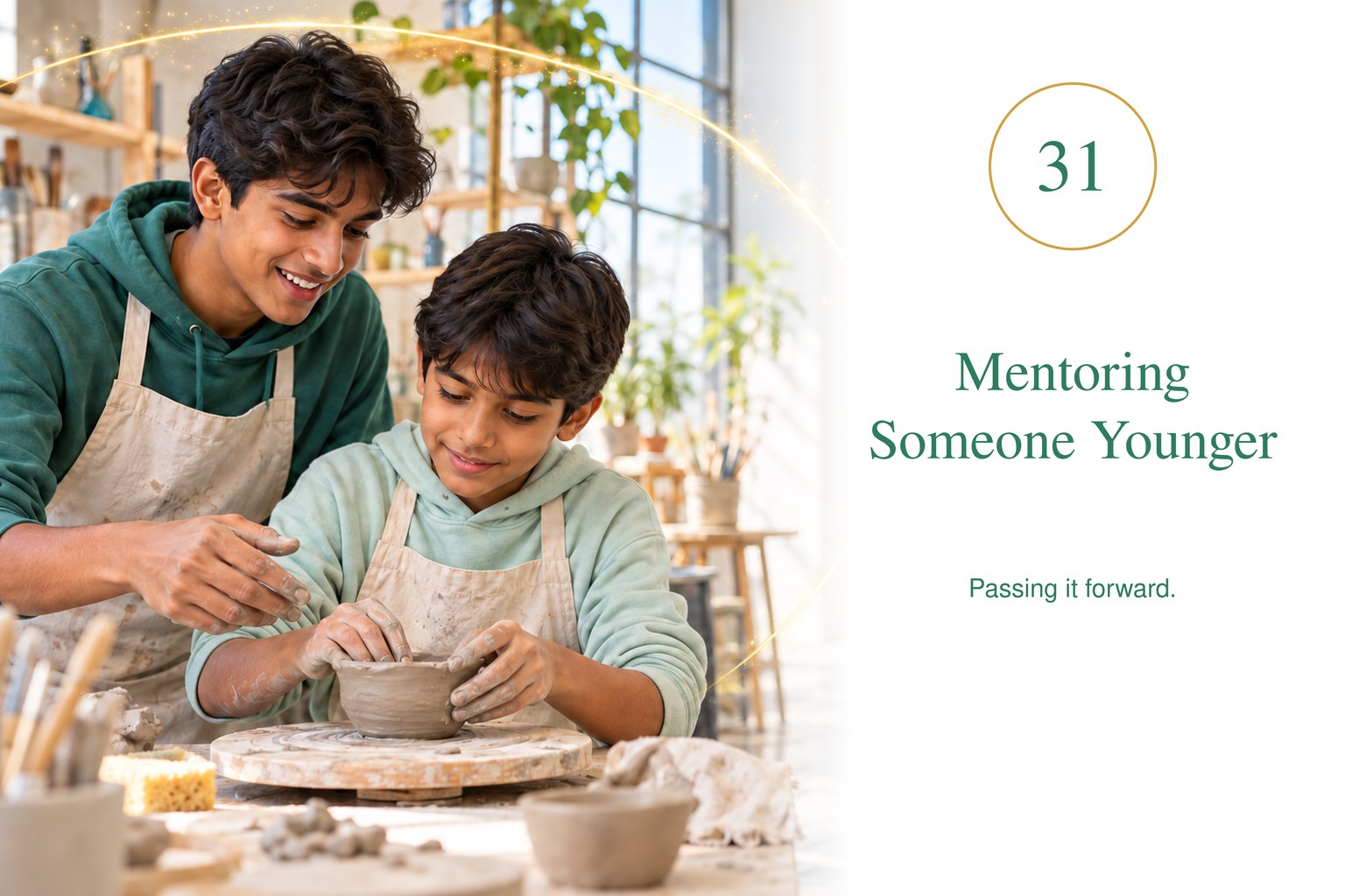 Mentoring Someone Younger — Passing it forward.