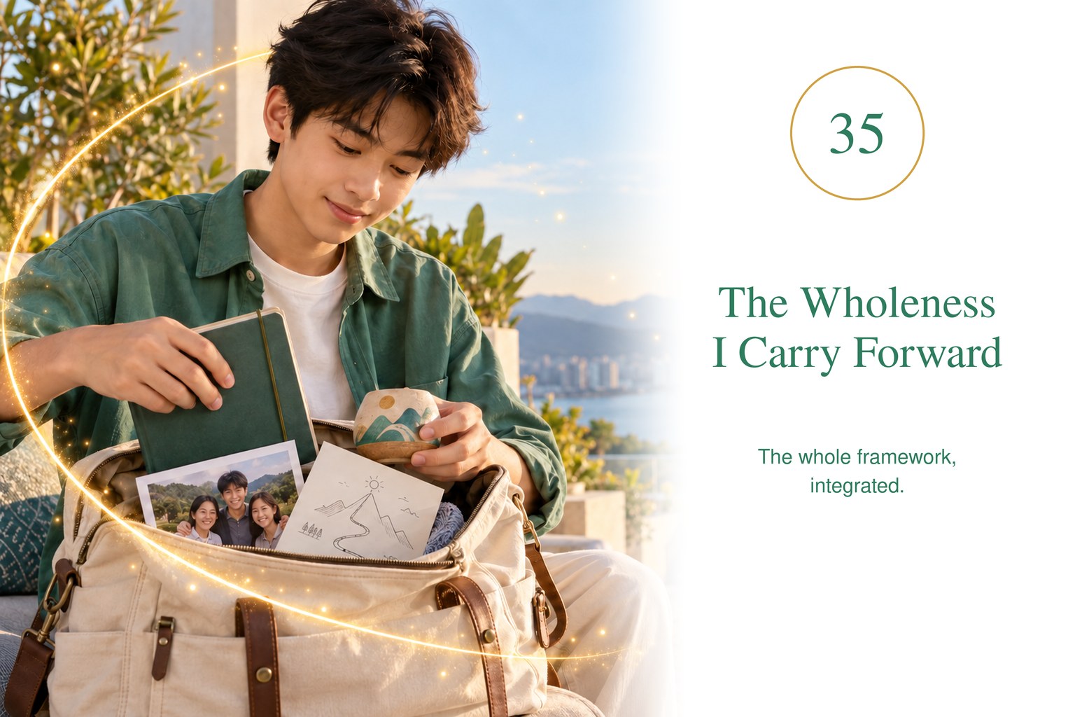 The Wholeness I Carry Forward — The whole framework, integrated.