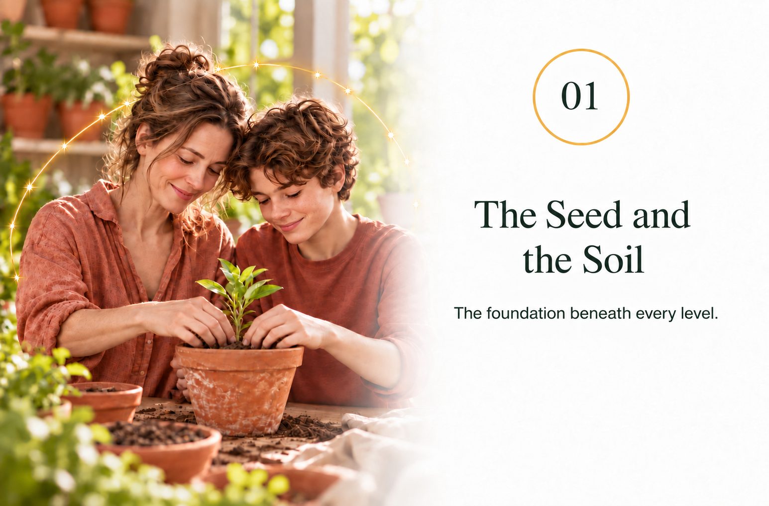 The Seed and the Soil — foundation beneath all levels.