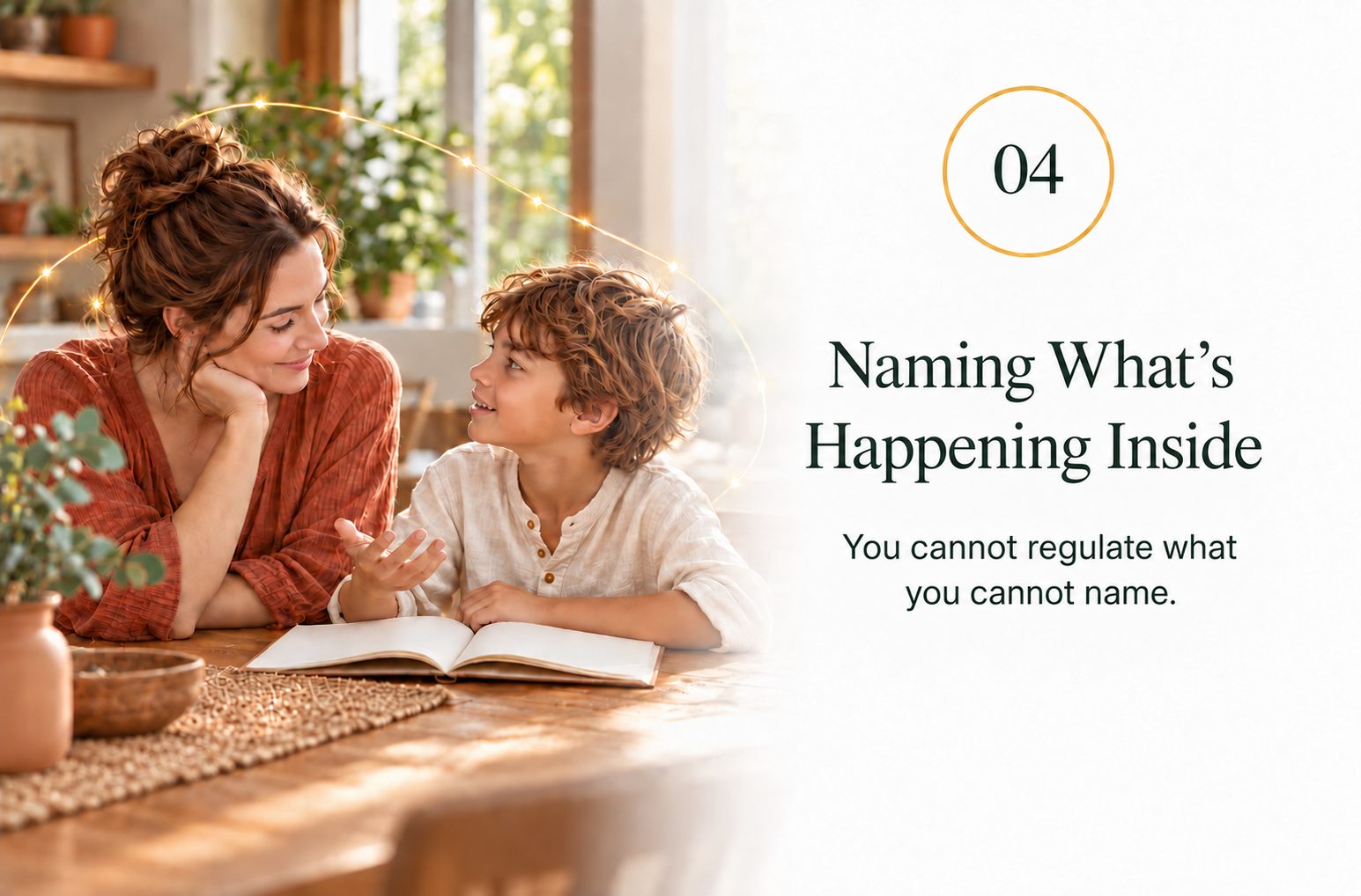 Naming What's Happening Inside — you cannot regulate what you cannot name.