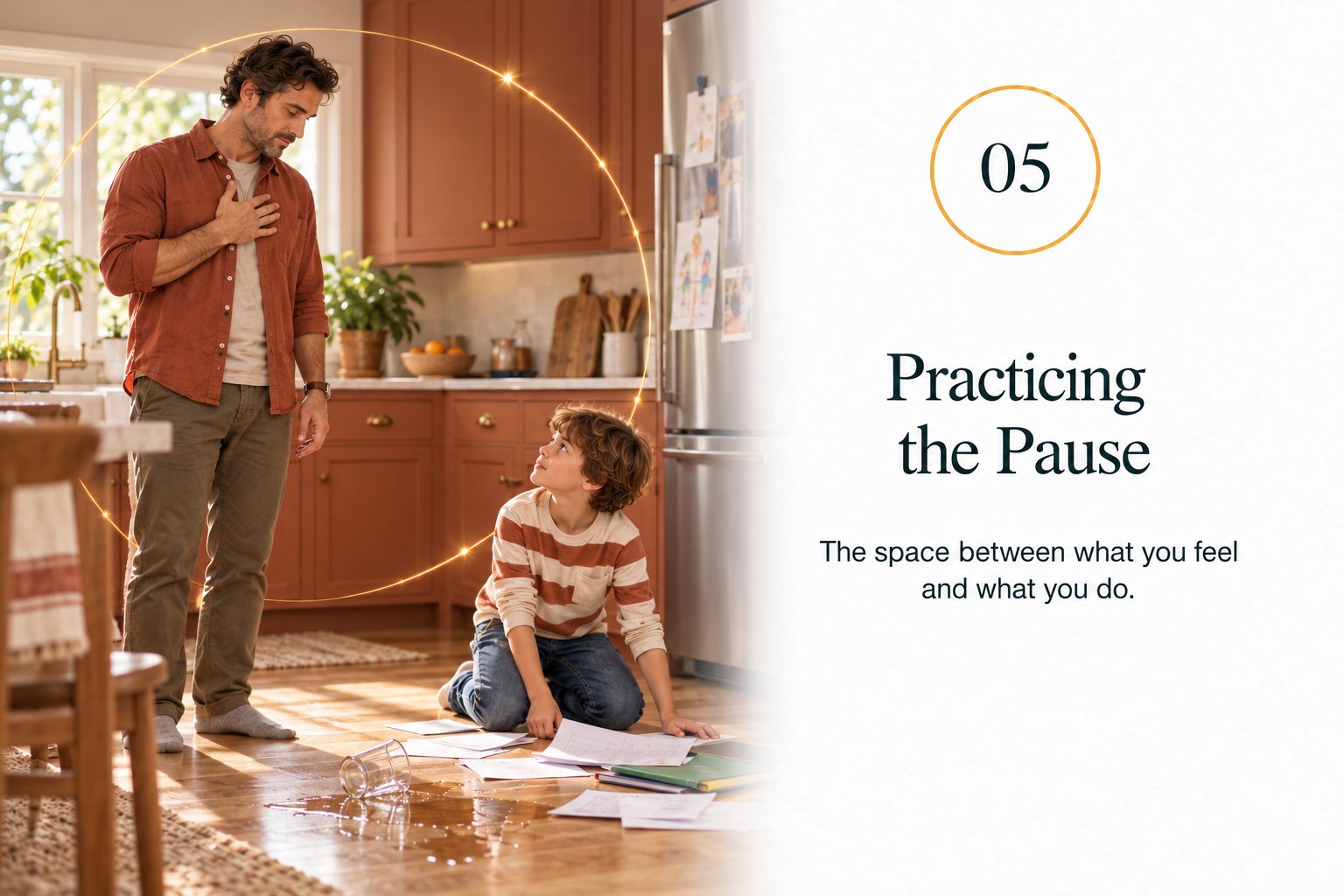 Practicing the Pause — the space between what you feel and what you do.
