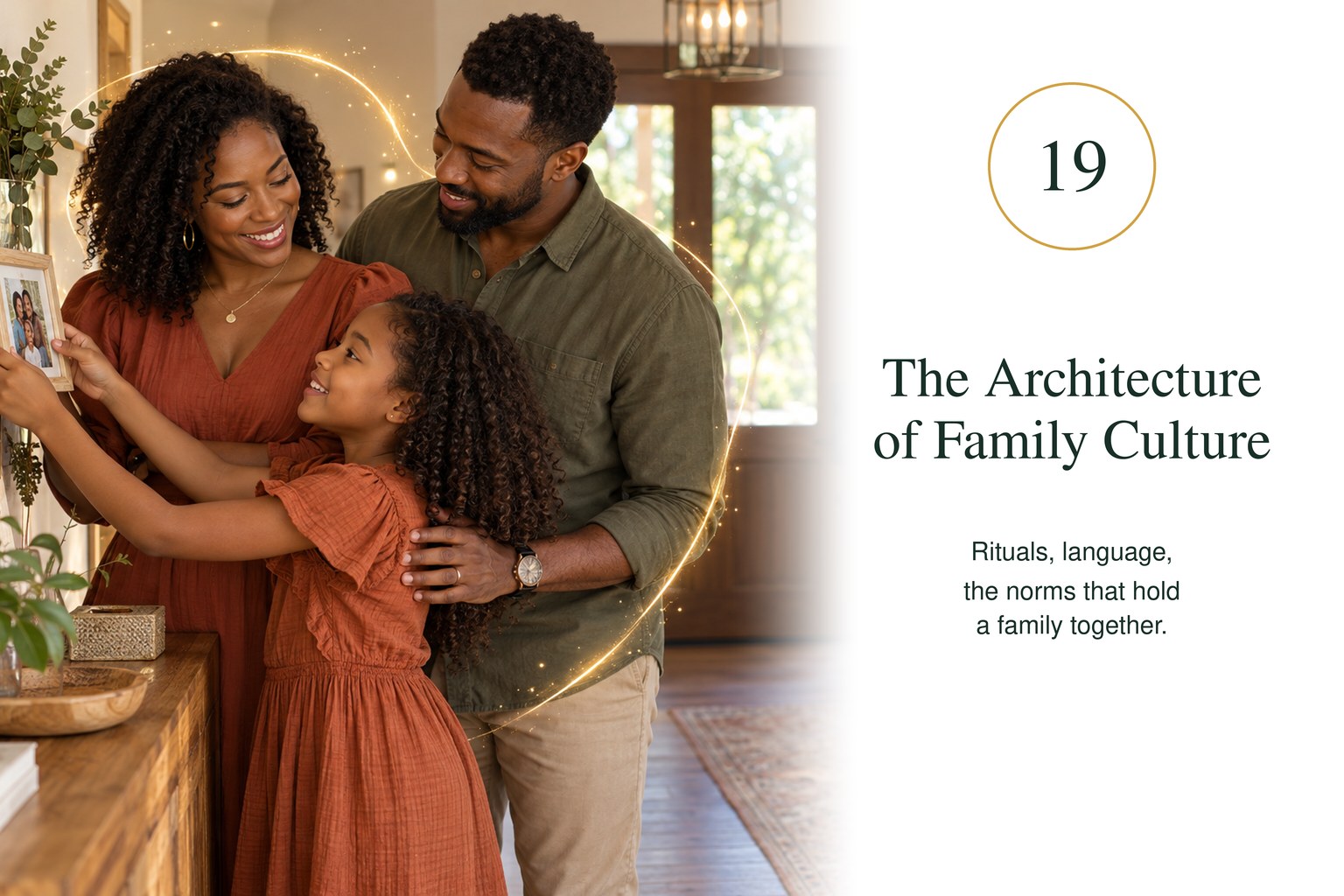 The Architecture of Family Culture — rituals, language, the norms that hold a family together.