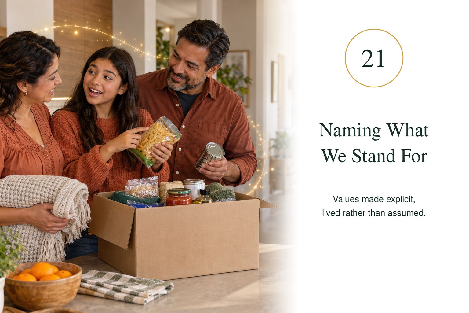 Naming What We Stand For — values made explicit, lived rather than assumed.
